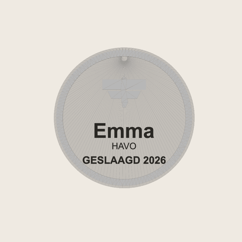 Geslaagd Medaillon 2026