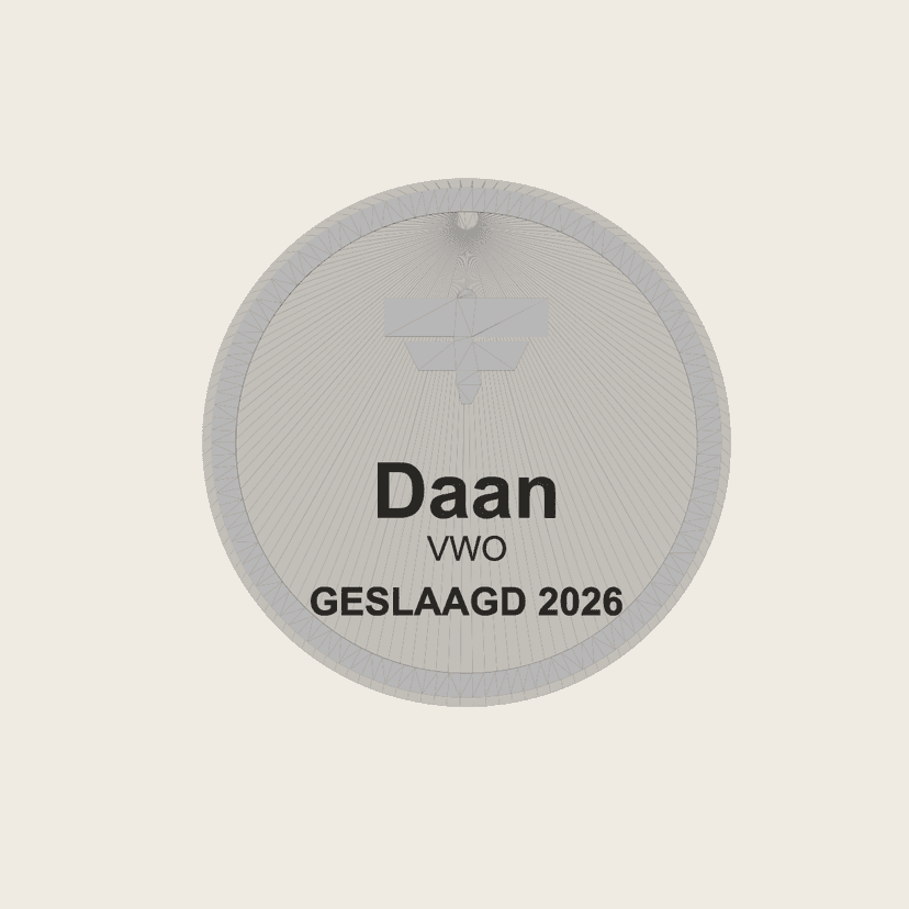 Geslaagd Desk Plaque